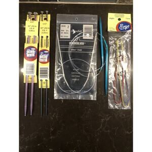 Bundle‎ Susan Bates Quicksilver Circular 24” US Size 2 + BOYE Knitting Needles